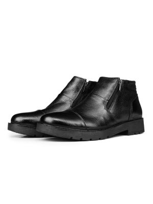 Kožené chelsea boots na zip Ducavelli černé