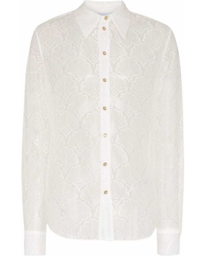 Camisa de encaje Casablanca blanco