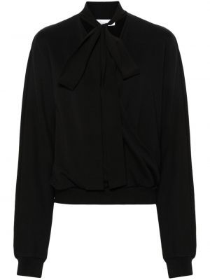 Памучна блуза Blumarine черно
