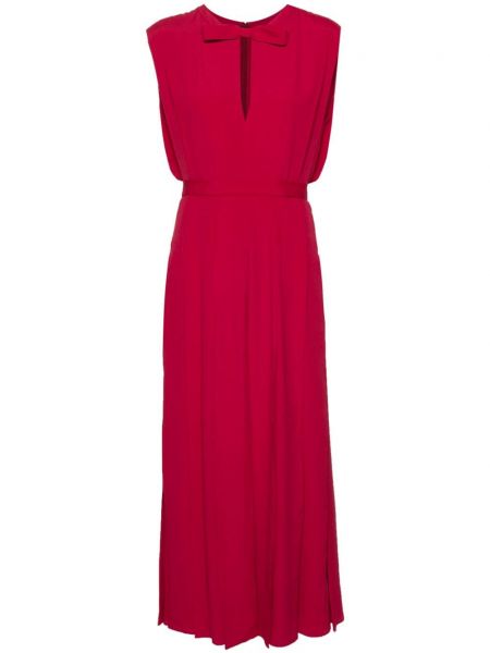 Plisirana večernja haljina od krep Giambattista Valli crvena