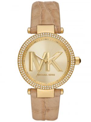 Кожаные замшевые часы Michael Kors