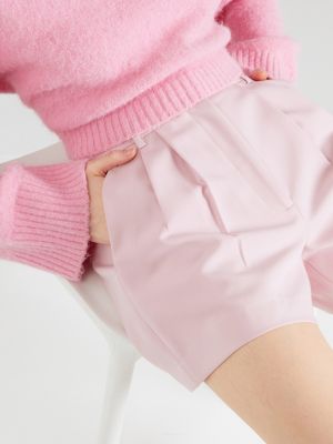 Pantaloni plissettati Abercrombie & Fitch rosa