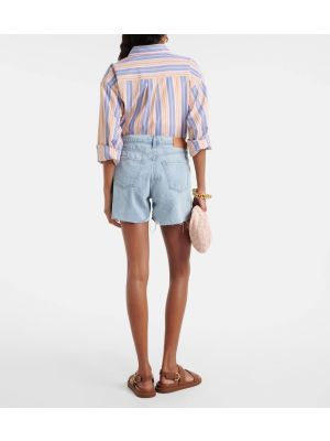 Shorts di jeans 7 For All Mankind blu