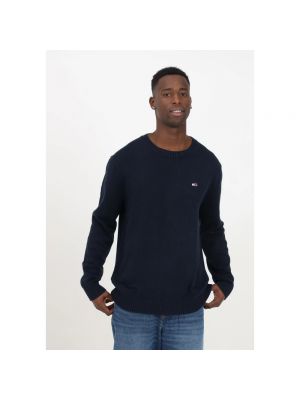 Jersey slim fit pullover Tommy Jeans blau