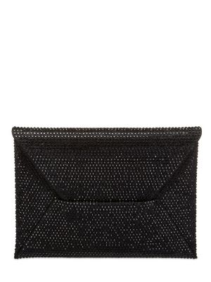 Сатенени чанта тип „портмоне“ Giorgio Armani черно
