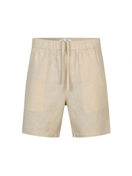 Leinen shorts Samsøe Samsøe beige