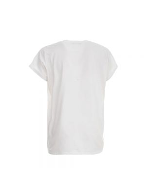 Samt t-shirt Balmain weiß