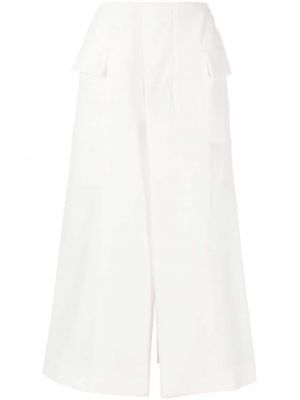Ασύμμετρη midi φούστα Sacai λευκό