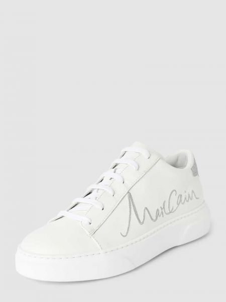 Sneakersy skórzane Marc Cain Bags & Shoes białe