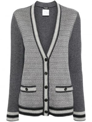 Cardigan à boutons Chanel Pre-owned gris