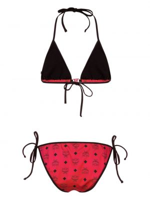 Bikini ar apdruku Mcm sarkans