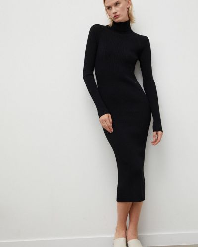 Birgitte Herskind ruha fekete, midi, testhezálló
