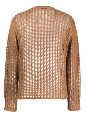 Sweter z okrągłym dekoltem Paura brązowy