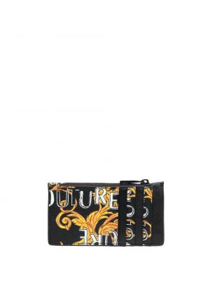 Geldbörse mit reißverschluss mit taschen Versace Jeans Couture schwarz