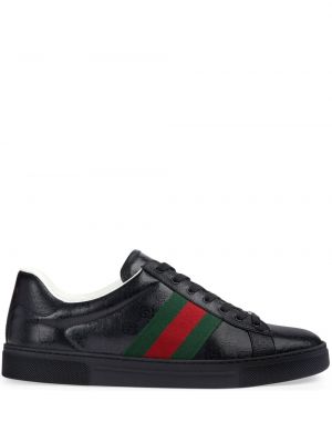 Kristály sneakers Gucci Ace fekete
