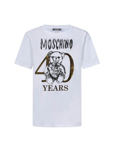 T-shirt mit print Moschino Weiß