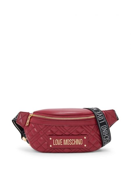 Quiltet taske Love Moschino rød