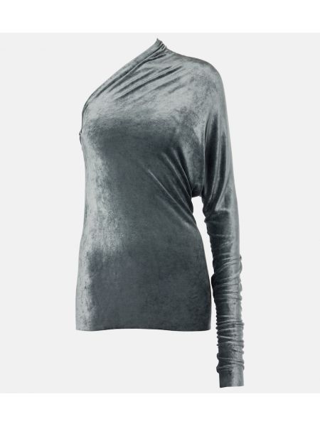 Fløyel lang topp Rick Owens blå