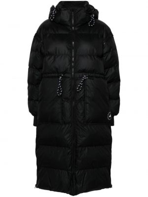 Kabát s kapucňou s potlačou Adidas By Stella Mccartney čierna