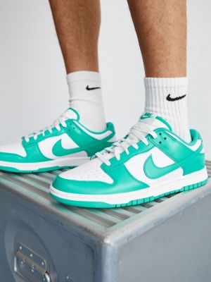 Прозрачные низкие кроссовки ретро Nike Dunk белые