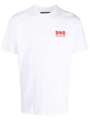 T-shirt en coton à imprimé Nahmias