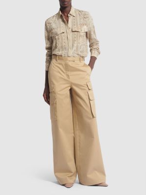 Pantalon cargo en coton Versace