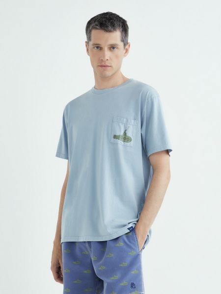 Camiseta con estampado Kiff-kiff azul