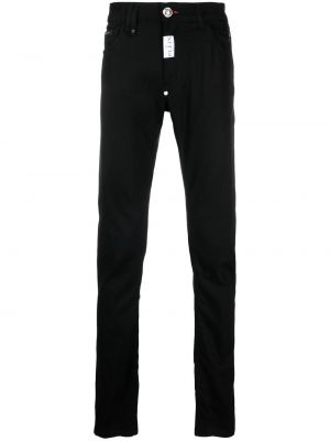 Slank stretch jeans Philipp Plein svart