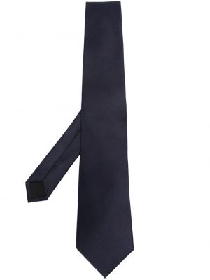 Hedvábná kravata Lanvin modrá