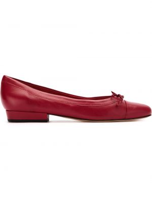 Bőr balerina cipők Sarah Chofakian piros