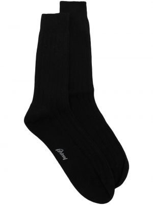 Kašmírové ponožky Brioni černé