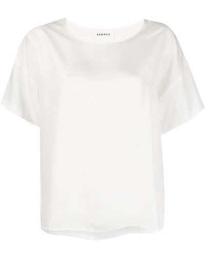 Копринена тениска P.a.r.o.s.h. бяло