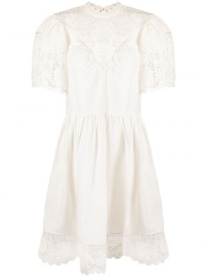 Krajkové mini šaty Ulla Johnson bílé