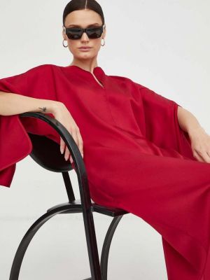 Sukienka midi oversize By Malene Birger czerwona