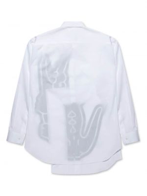 Haftowana koszula bawełniana Comme Des Garcons Shirt biała