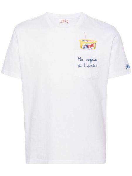 Medvilninis marškinėliai Mc2 Saint Barth balta