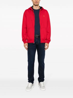 Kokvilnas kapučdžemperis ar apdruku džersija Polo Ralph Lauren haki