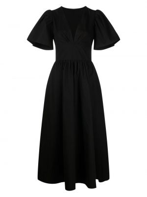 Sukienka midi z dekoltem w serek Le Petit Trou czarna