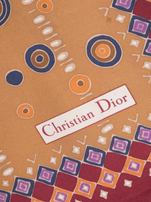 Szal z nadrukiem Christian Dior czerwona