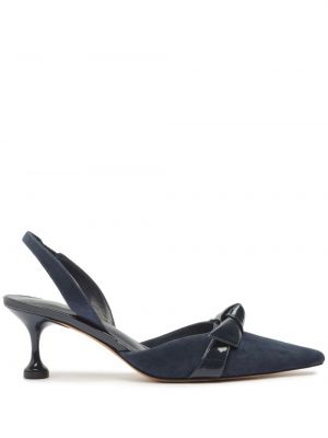 Полуотворени обувки с отворена пета Alexandre Birman синьо