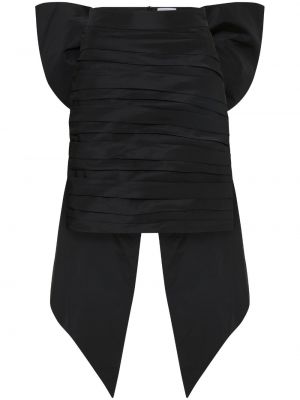 Sukně s mašlí na zip z polyesteru Rebecca Vallance - černá