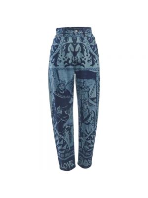 Spodnie Dolce & Gabbana Pre-owned niebieskie