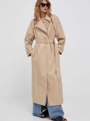 Kabát Calvin Klein hnědý
