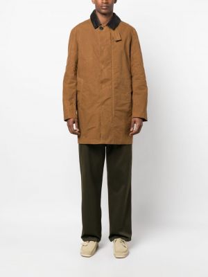 Bavlněný kabát Mackintosh hnědý