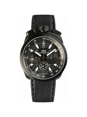 Наручные часы Bomberg Швейцарские механические наручные часы Bomberg с хронографом черный