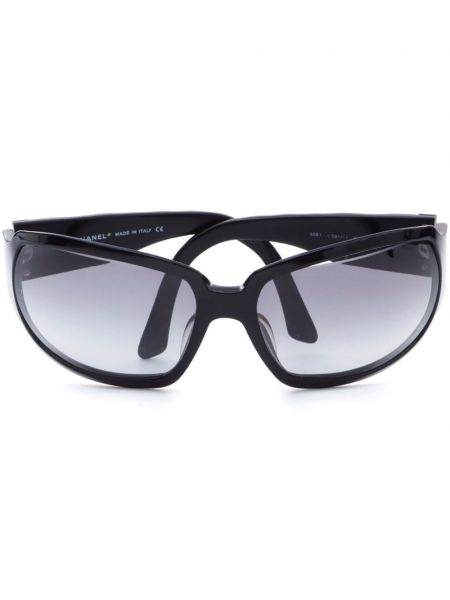 Dygsniuotos akiniai nuo saulės oversize Chanel Pre-owned
