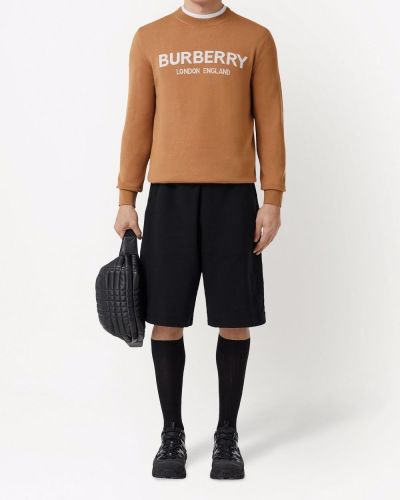 Sweter Burberry brązowy