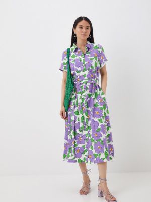 Платье-рубашка Vladi Collection фиолетовое