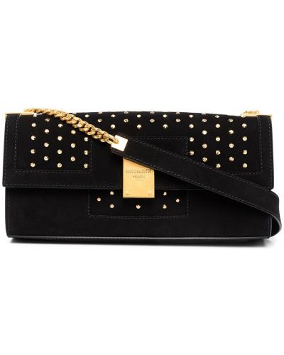 Flekket clutch Balmain svart