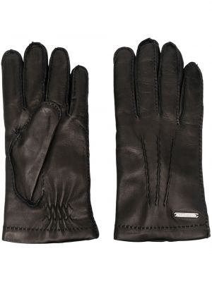 Leder handschuh Corneliani schwarz